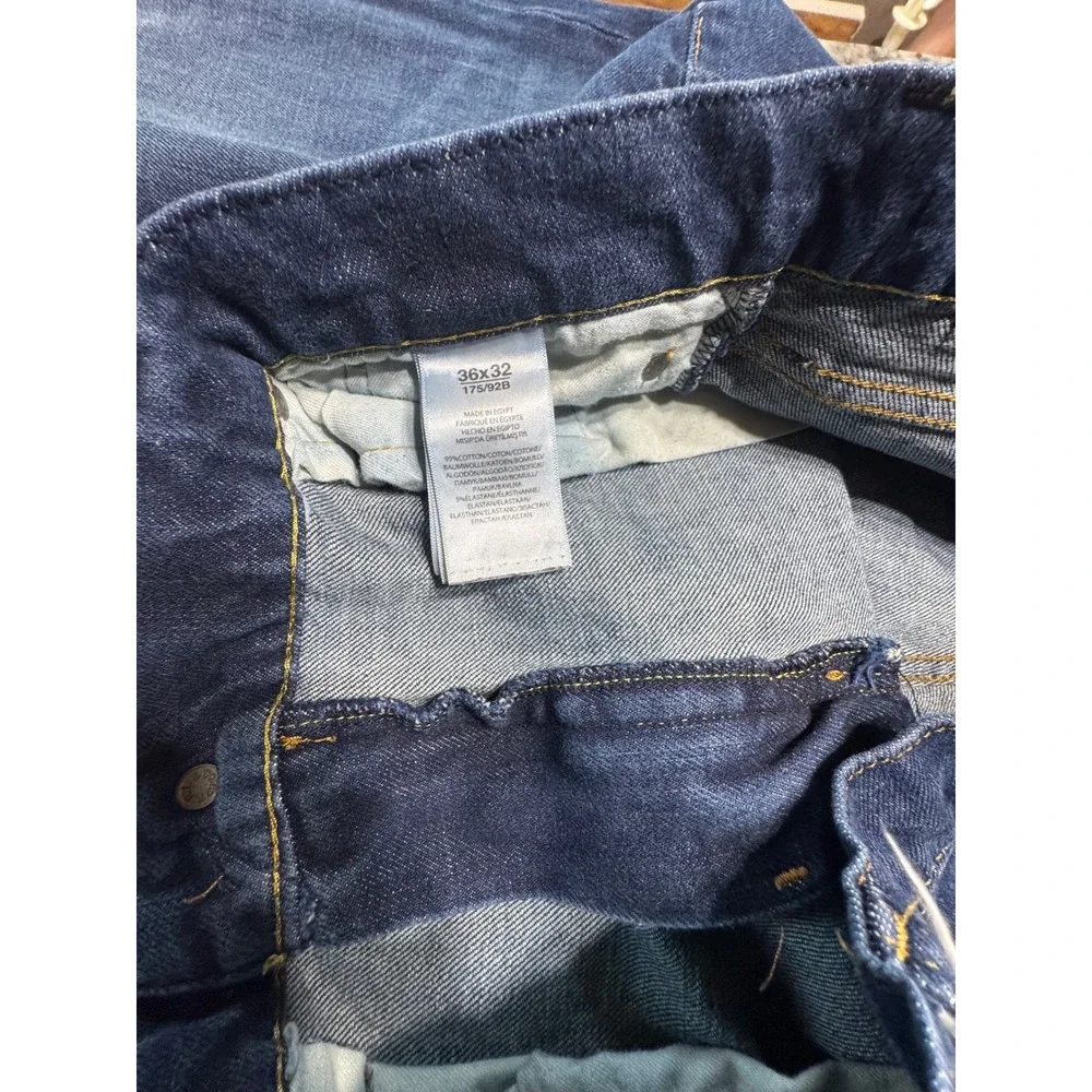 Polo Ralph Lauren Jeans Mens 36x32 Hampton Athletic Straight Dark Wash Blue